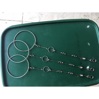 Dây xích chống xoắn kiểu Thái 1.1 li,dây dạng ngắn dùng cho chim đứng cầu 18cm