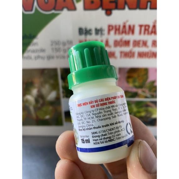 Vua bệnh (chai 15ml) chuyên trị bệnh phấn trắng rỉ sắt vàng lá thối nhũn cho cây hoa Hồng hoa Lan &amp; cây kiểng