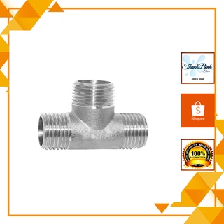 Tê ba đầu ren ngoài inox/ tê ren ngoài phi 21/ d15 inox 304- độ bền cao