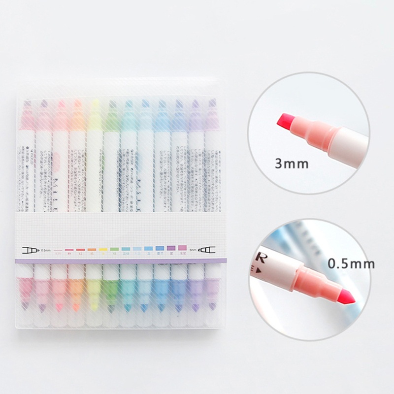 Bút Bắt Sáng Hai Đầu Tiện Dụng Cho Học Sinh / Nhân Viên Văn Phòng