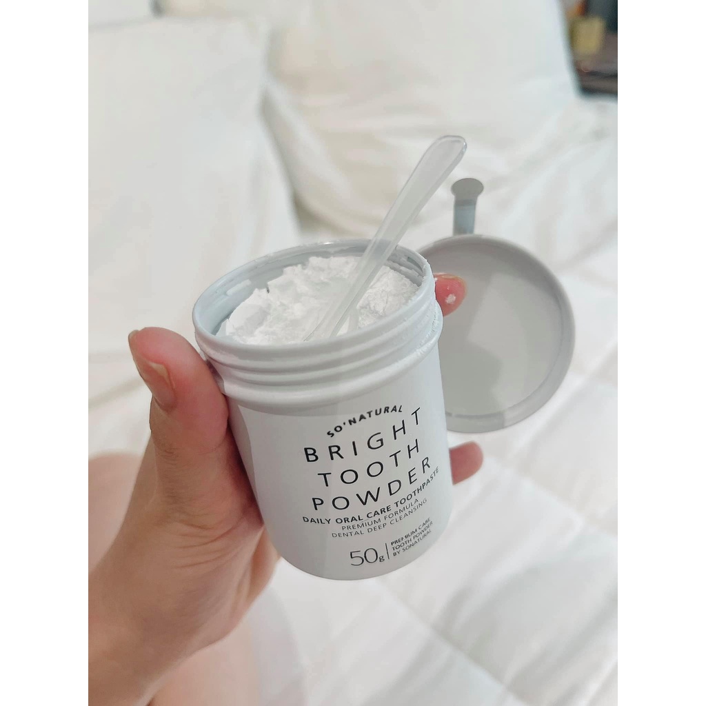 Bột Trắng Răng Thơm Miệng Bright Tooth Powder So'Natural - 50g