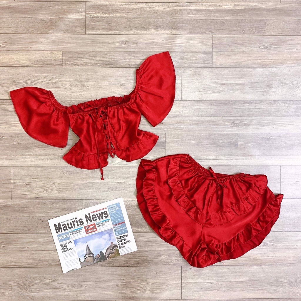 Đồ ngủ sexy 🌺 FREESHIP️️ 🌺 Đồ ngủ sexy lụa satin cánh tiên Freesize dưới 60kg - Linqu Sleepwear | BigBuy360 - bigbuy360.vn