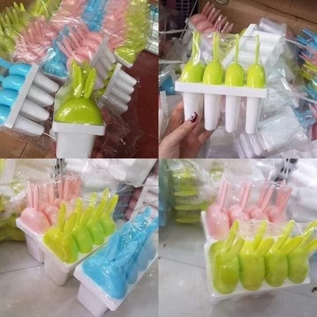 Bộ khuôn kem Việt nhật hình tai thỏ siêu yêu