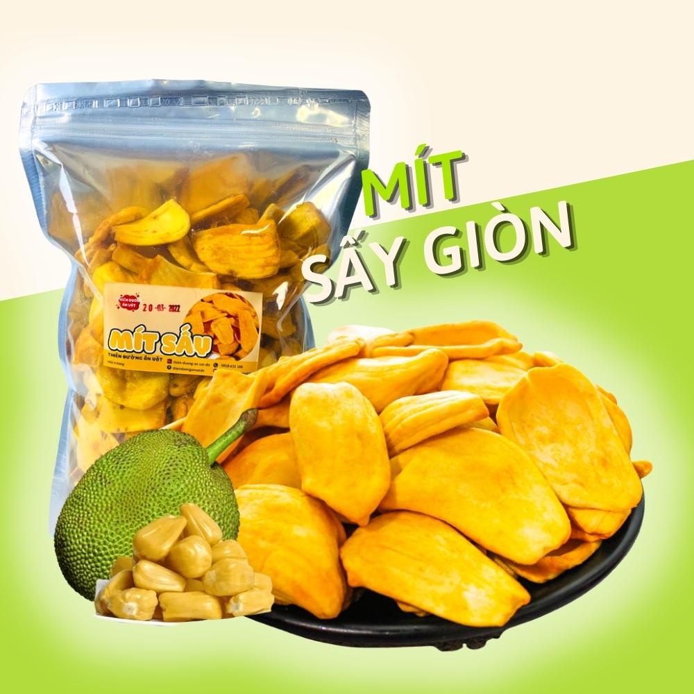 Mít sấy khô xuất khẩu giòn nguyên cánh Thiên Đường Ăn Vặt trái cây sấy giòn vừa ngon vừa rẻ