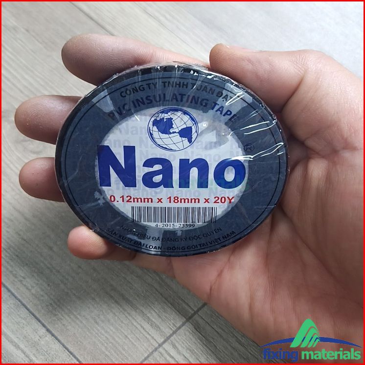 Băng keo điện Nano 0.12mmx18mmx20Y (Hàng phổ thông chất lượng tốt)