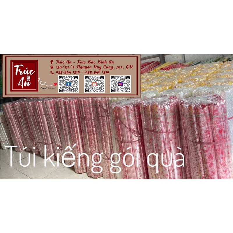 [HOẢ TỐC] Giấy kiếng gói quà 70cm x 100cm nhiều họa tiết khách được chọn màu tùy ý