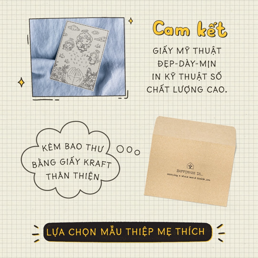 Postcard Tô Màu Độc Đáo Cho Mẹ Bầu | Nhà Đậu