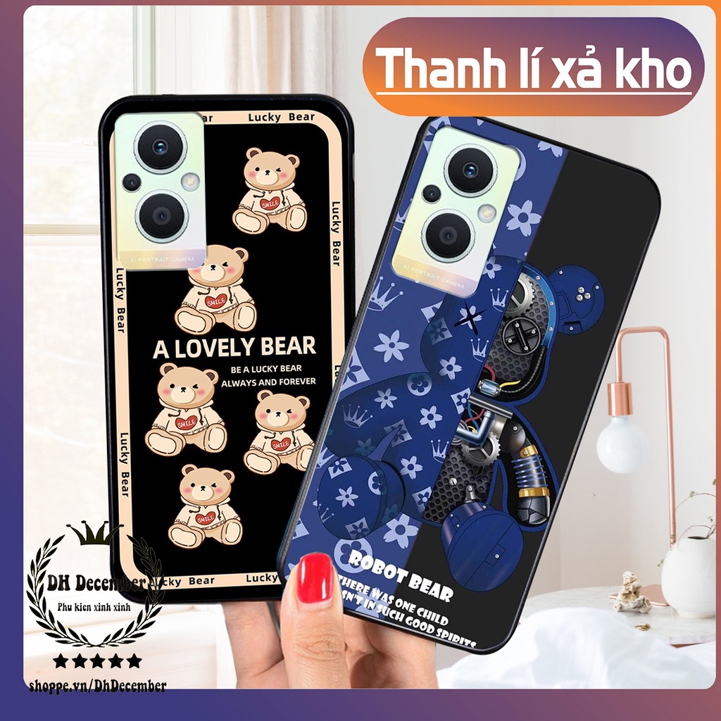 Ốp lưng Oppo RENO 7Z 5G in hình 3D lucky, gấu Brick xinh xắn - KHÔNG NÊN BỎ LỠ