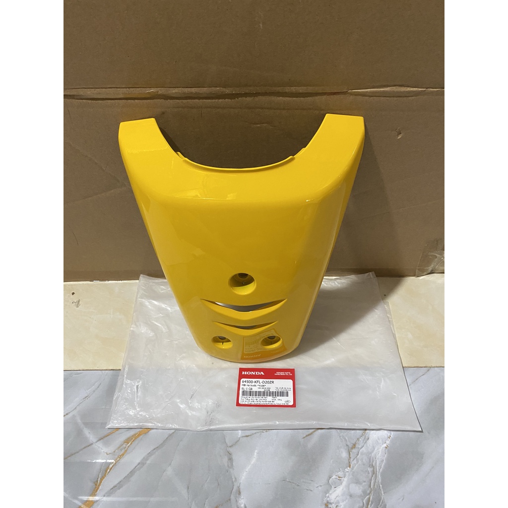 Bộ mặt nạ trước  HONDA WAVE Anlpha Cũ năm 2004 màu Vàng. 64500KFLD20ZR