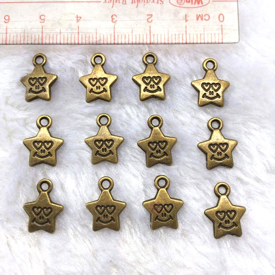 XDIY072 Ngôi sao mặt cười Màu đồng 50gram/bịch