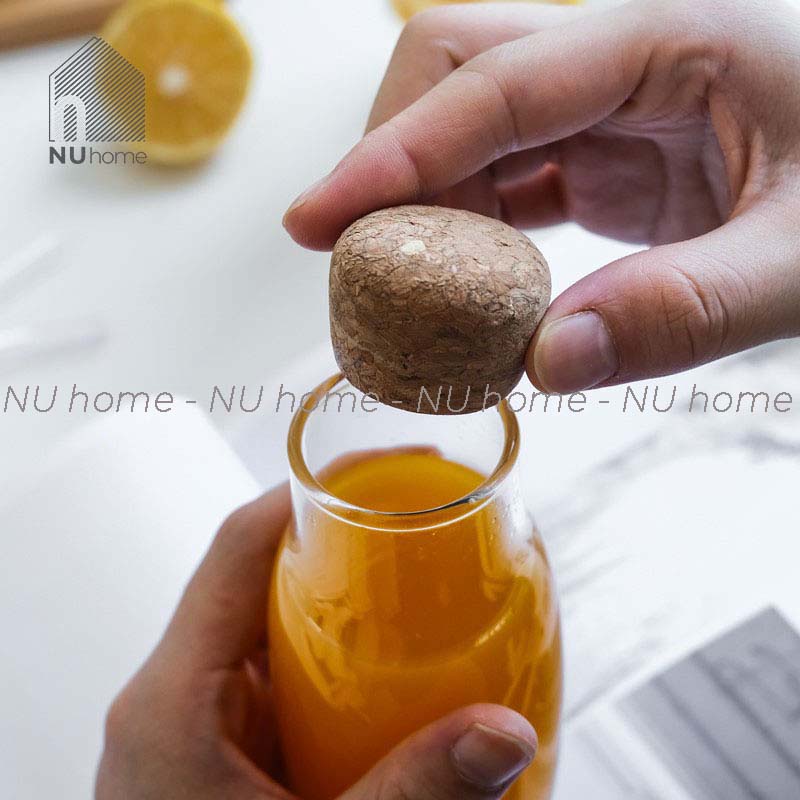 nuhome.vn | Hũ thuỷ tinh nắp bần - Subi, lọ thuỷ tinh đựng đa năng, đựng đồ uống nước ép và gia vị cho bếp