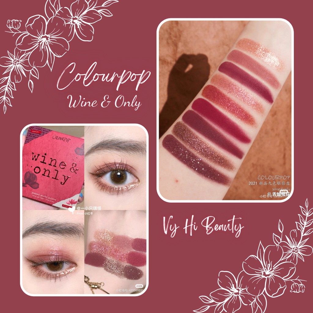 Bảng mắt Colourpop Wine &amp; Only 9 ô