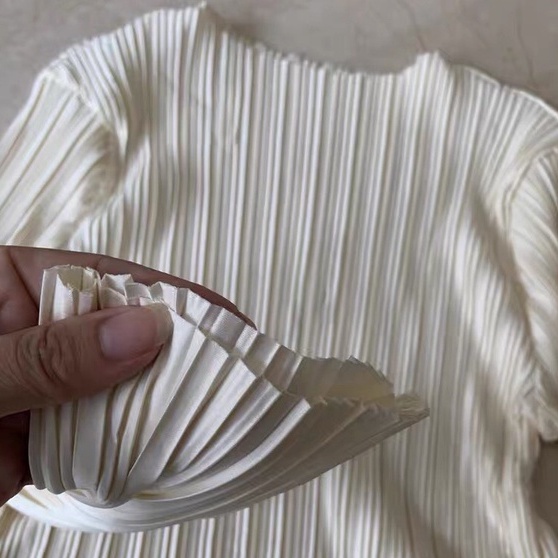 Áo xếp ly dài tay style Hàn Quốc, áo kiểu ulzzang order Taobao hot hit 2021