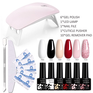 Set 10 Đèn LED UV Sấy Khô Sơn Móng Tay 6 Màu BORN PRETTY