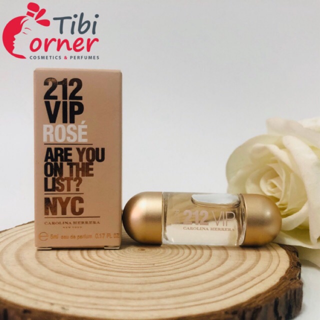 Nước Hoa Mini Nữ Carolina Herrera 212 VIP Rose EDP 5ml