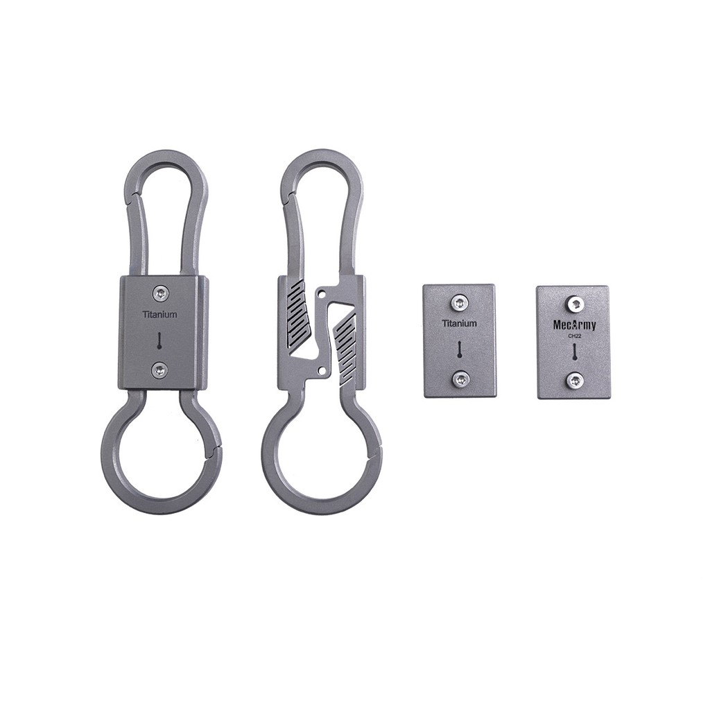 Móc khóa titan 2 đầu MecArmy CH22