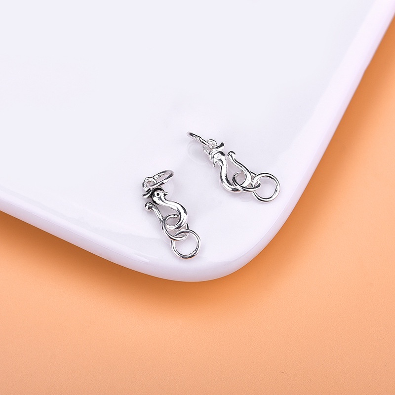 █diy゜ S925 Bạc●Phụ Kiện Móc Khóa Bạc 925 Hình Chim Phượng Hoàng Dùng Làm Trang Sức DIY