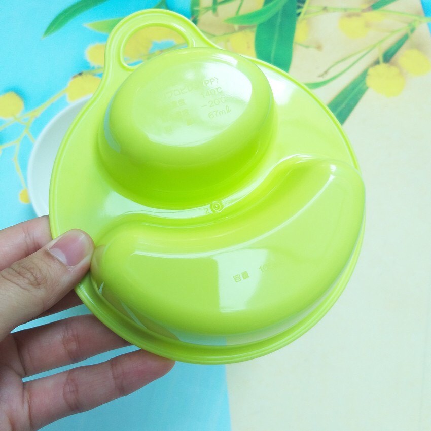 Bát ăn dặm chia ngăn Paku Paku Nhật Bản màu xanh