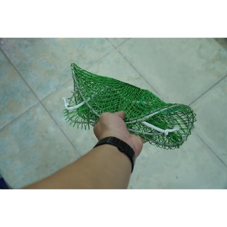 Giỏ cá lưới dù (Vành bằng dây cáp)