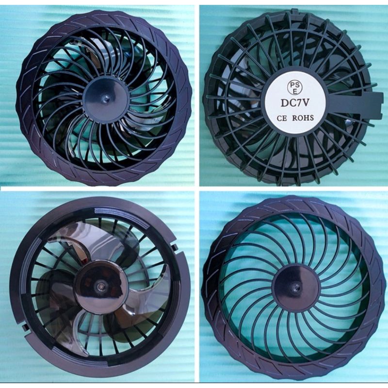 Quạt áo điều hòa bán lẻ,quạt 7.4V có chổi than bán rời chưa có pin