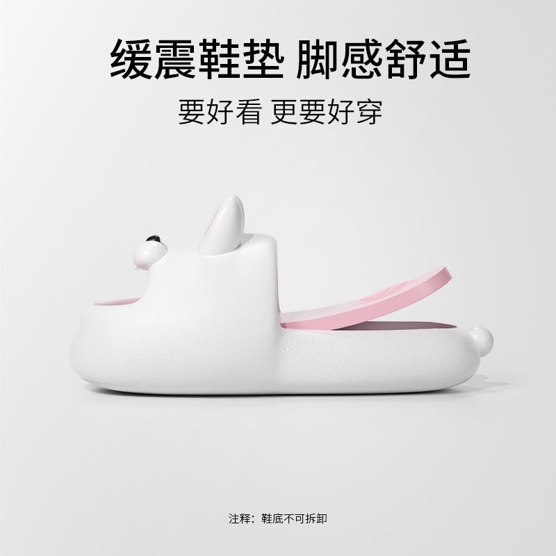 Dép Đi Trong Nhà Tắm Xỏ Ngón Siêu Mềm Dày Dặn Hình Thỏ Dễ Thương Phong Cách Lolita Nhật Bản Cho Bé Gái