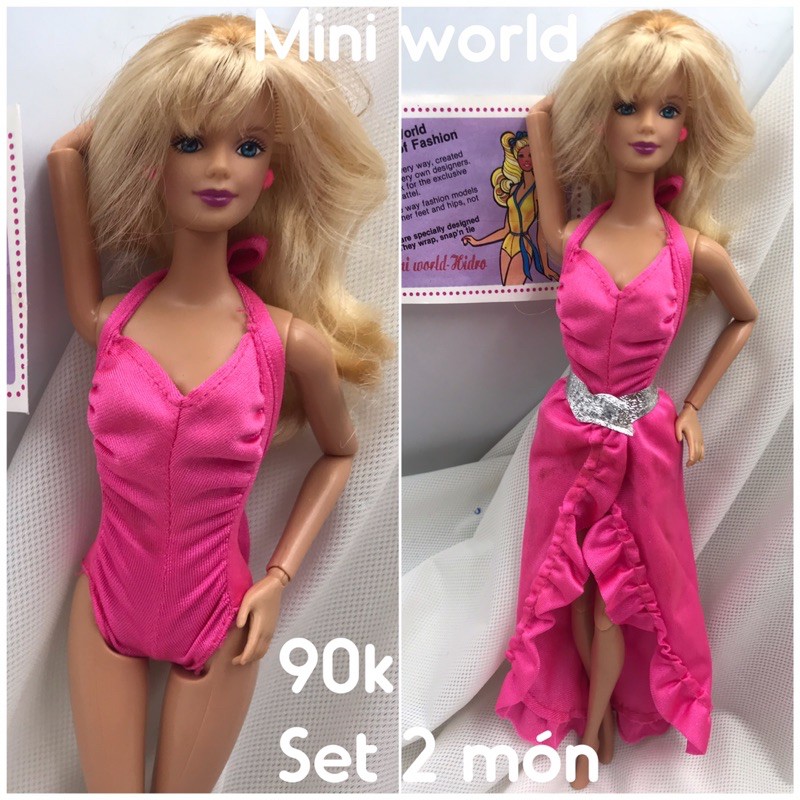Bikini búp bê Barbie chính hãng. Áo tắm cho búp bê Barbie. Mã Bikini B