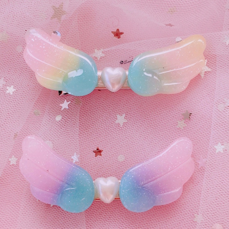 Kẹp Tóc Hình Đôi Cánh Đính Ngọc Trai Phong Cách Lolita