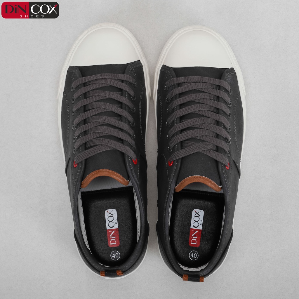 Giày Sneaker Da Nam DINCOX C11 Trẻ Trung, Năng Động Charcoal