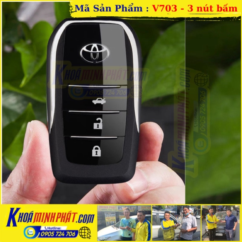 Vỏ Độ Gập Chìa Khoá Xe Toyota Vios 2015 đến 2022