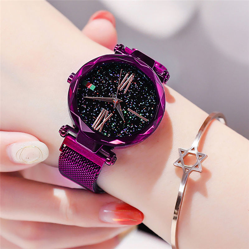 ZOLFA Elegant Starry Sky Ladies Quartz Watch Fashion Magnet Clasp Ladies Analog Watch Alloy Women Exquisite Wrist Accessories Đồng hồ nữ