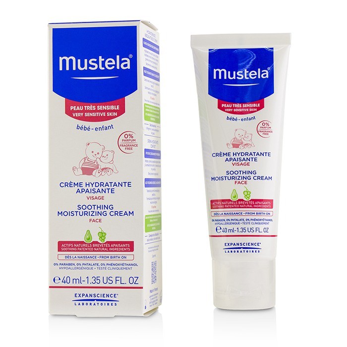 Kem Dưỡng Da Mặt Cho Trẻ Sơ Sinh & Em Bé Có Da Nhạy Cảm Mustela 40ml