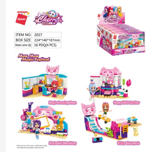 QMAN2027 - BỘ ĐỒ CHƠI LẮP RÁP LEGO LỄ HỘI ÂM NHẠC CHERRY