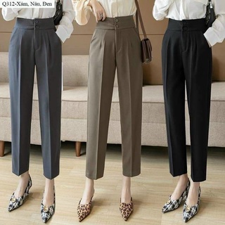 Quần baggy ống đứng cạp cao 2 khuy 48