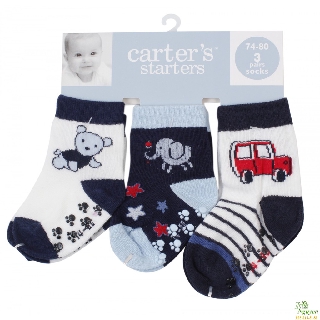 [CÓ SZ LỚN] Tất Carter's mỏng chống trơn (set 3 chiếc)
