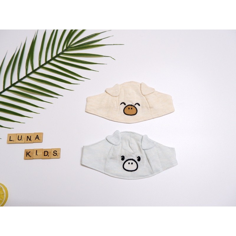 Set yếm kèm turban cho bé, bé trai, bé gái - LunaKids [Ảnh thật]