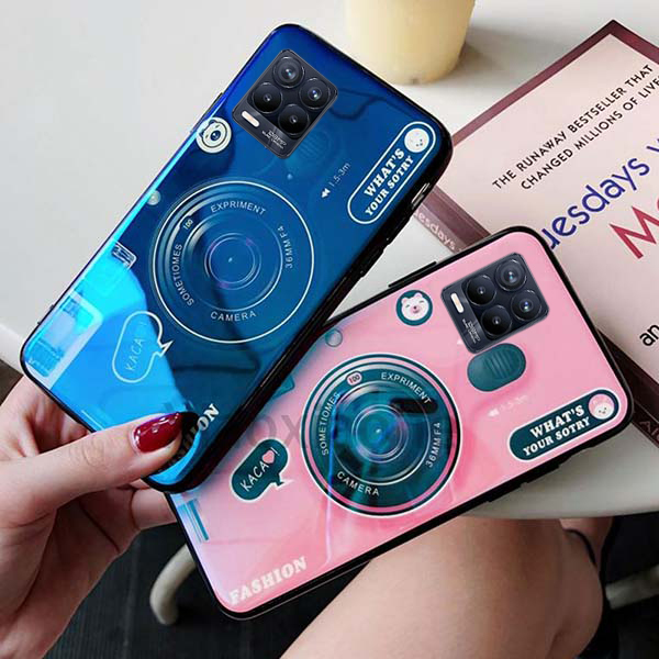 Ốp Điện Thoại Tpu Dẻo Có Giá Đỡ Kiểu Camera Cho Realme 8 Pro Realme 8 Pro