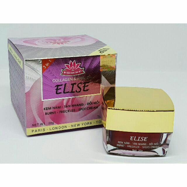 Kem nám tàn nhang đồi mồi  Elise 20g + tặng kèm mặt nạ dưỡng da Elise