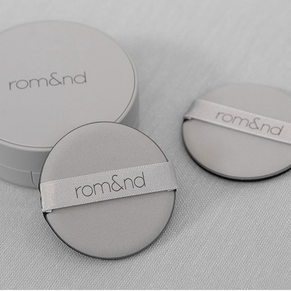 [Rom&amp;nd] Mút đánh phấn nước Hàn Quốc Romand Cushion Puff Gray - 2 pcs