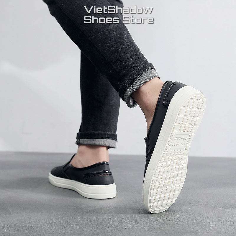 Slip on nhựa - Giày lười nhựa nam - Chất liệu PVC kết hợp đế TPU êm, mềm, không thấm nước - Mã SP HH2036 | BigBuy360 - bigbuy360.vn