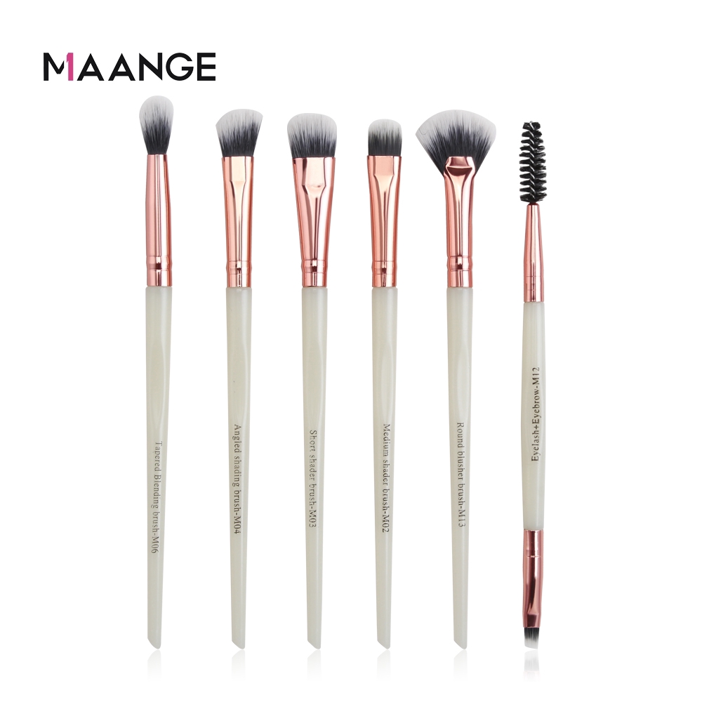 Set 6 cọ trang điểm phấn mắt MAANGE tiện lợi