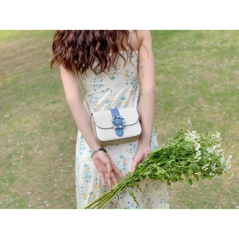 Túi Co@ch mini mặt đá dư xịn