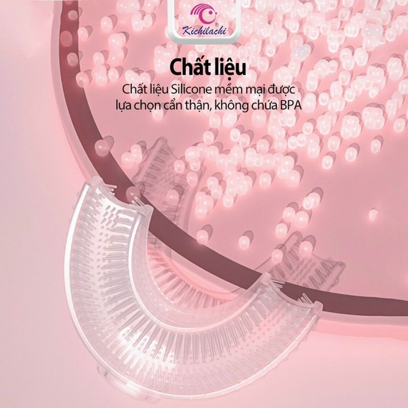 BÀN CHẢI CHỮ U KHÔNG SẠC ĐIỆN DÀNH CHO BÉ CÓ 3 MÀU