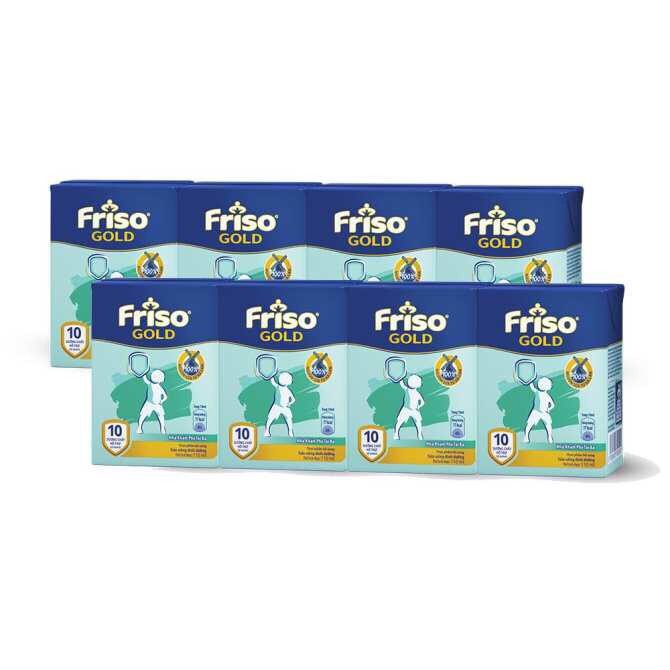 Lốc 4 Hộp Sữa Bột Pha Sẵn Friso Gold Vani (4 x 110ml)