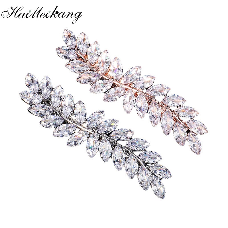 Kẹp tóc Haimeikang đính đá Zircon phong cách mori Hàn Quốc thời trang cá tính cho nữ