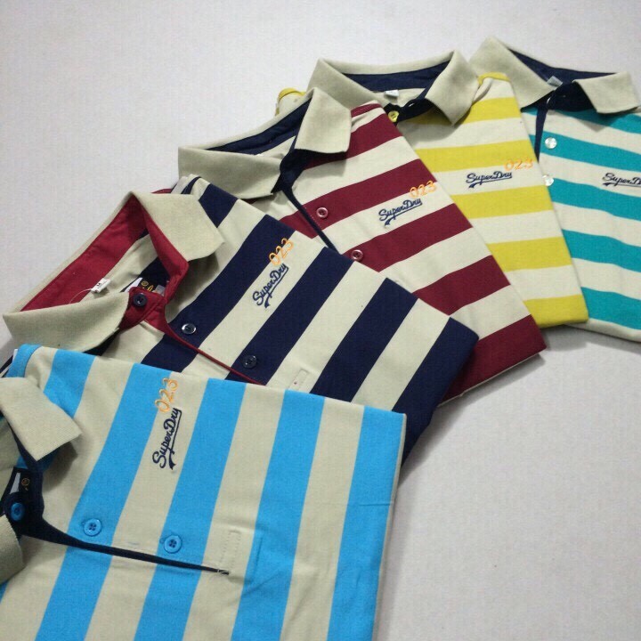 ÁO THUN NAM KẺ SỌC DRY CỔ BẺ | BigBuy360 - bigbuy360.vn