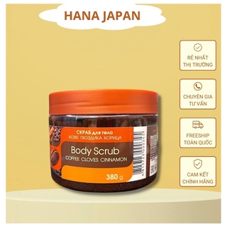 Tẩy tế bào chết Body quế hồi cà phê Nga hũ 380g ;Tẩy da chết mặt organic shop tuýp 100g.