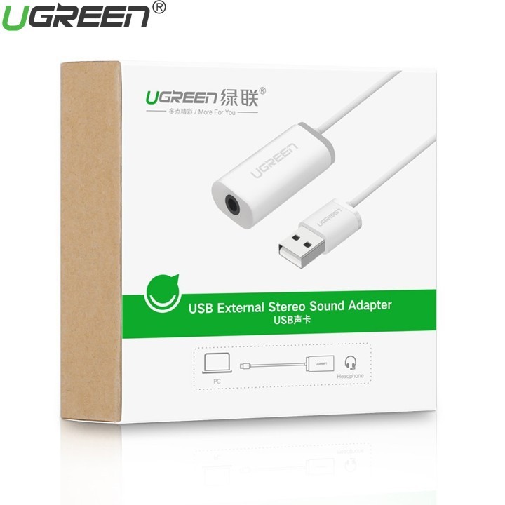 Cáp Chuyển USB Sang Cổng Tai Nghe 3ly/3.5mm Ugreen 30712