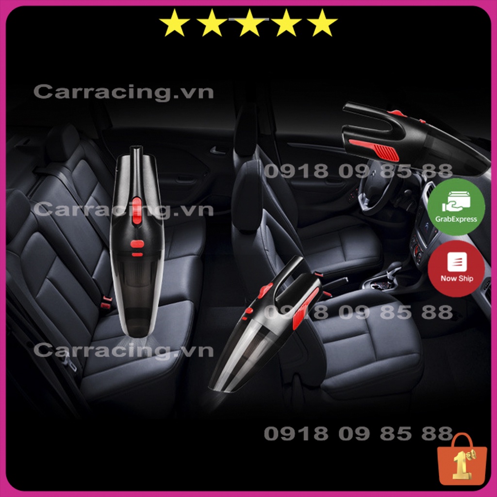 Máy Hút Bụi CARRACING Máy Hút Bụi Cầm Tay Không Dây và Có Dây Cho Ô Tô và Gia Đình - Phụ kiện nội thất  Xe Hơi nhà cửa
