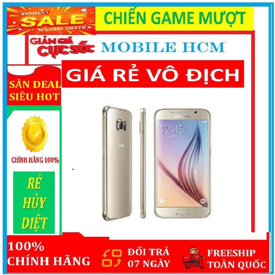 XẢ HÀNG GIÁ SỐC - Điện thoại Samsung GALAXY S6 FULLBOX - CHIẾN PUBG - LIÊN QUÂN