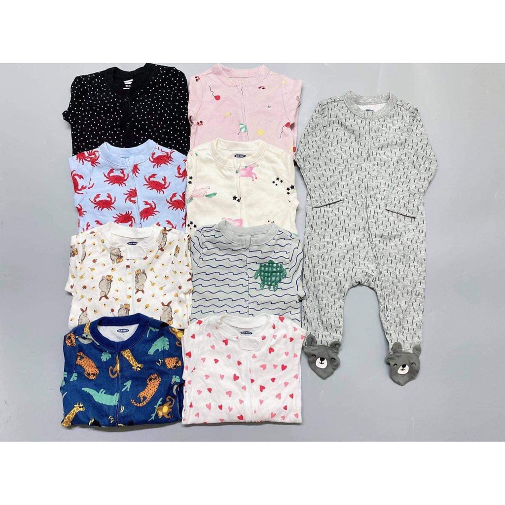 [Mã INCUBACK1416 hoàn 20K xu đơn 50K] Sleepsuit old navy xuất dư